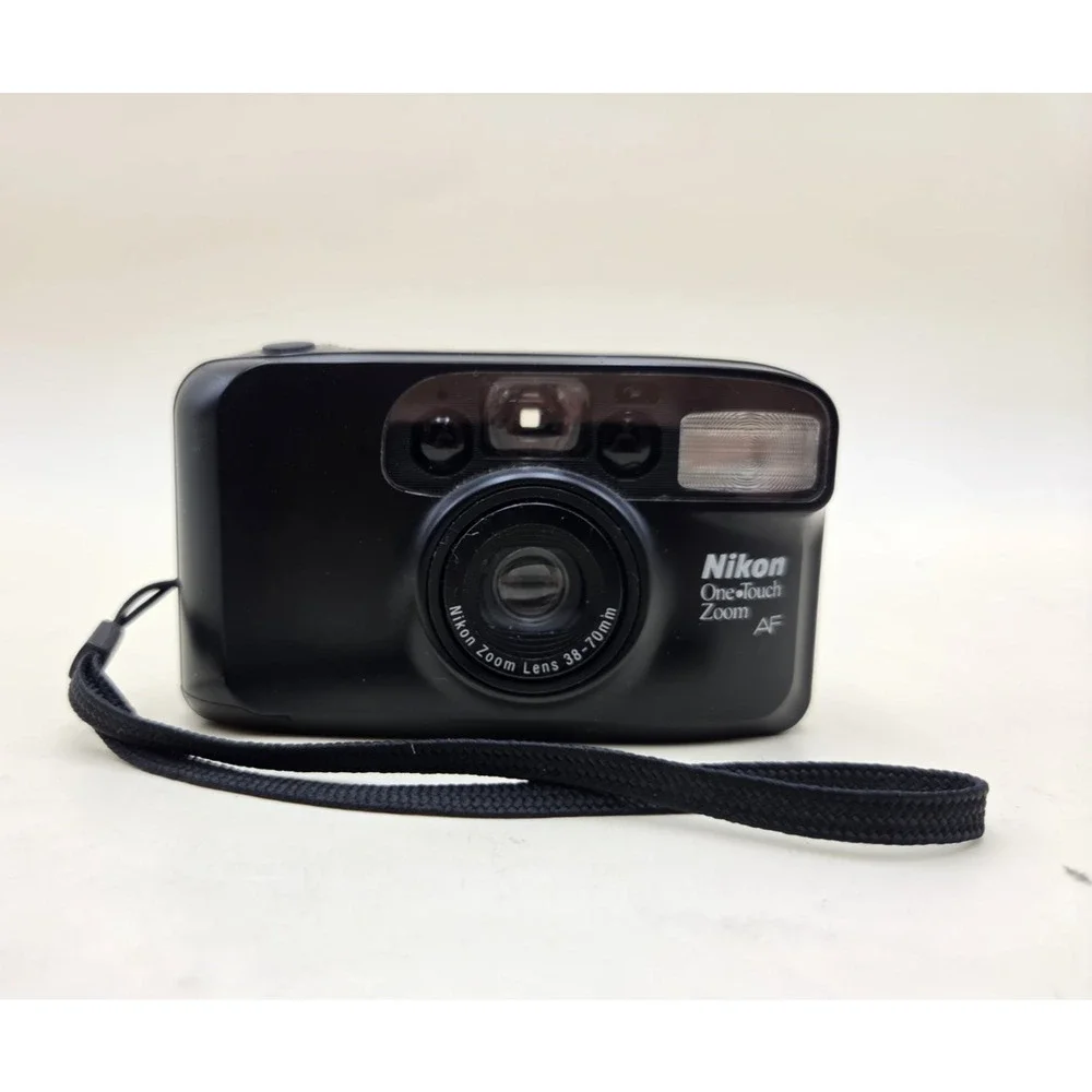 Nikon One Touch Zoom AF Quartz Date 35mm point and shoot film camera Black